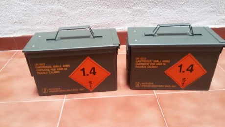 Caja metálica de munición, ideal para guardar tu munición o cualquier cosa, totalmente estanca sus medidas 11