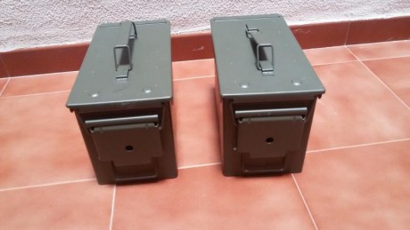 Caja metálica de munición, ideal para guardar tu munición o cualquier cosa, totalmente estanca sus medidas 10
