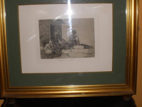 Vendo dos aguafuertes de Goya, primera edición de los 250 ejemplares de los Desastres de la Guerra, publicadas 01