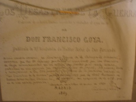 Vendo dos aguafuertes de Goya, primera edición de los 250 ejemplares de los Desastres de la Guerra, publicadas 10