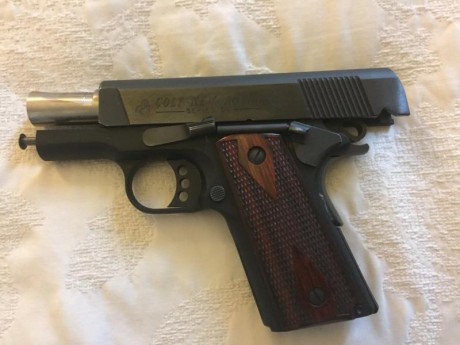 Hola, vendo colt 1911, 3", new agent en calibre 45ACP.

entrego dos fundas especificas y maletin 00
