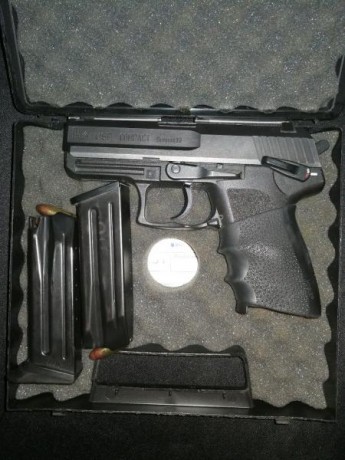 Vendida!!!! Vendo mi HK USP Compact, utilizanda muy poco, solo como segunda arma,  350€, no me interesan 00