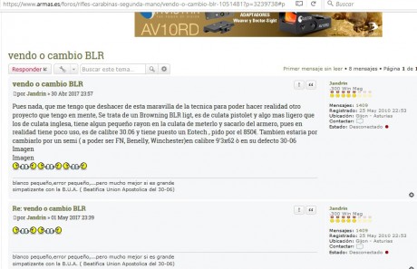 Pues eso, que nos invitaron a decir aquí lo mierda que es el 30-06...

https://www.armas.es/foros/conversacion-general/se-sabe-algo-de-jabali-viejo-1041988

Yo 60