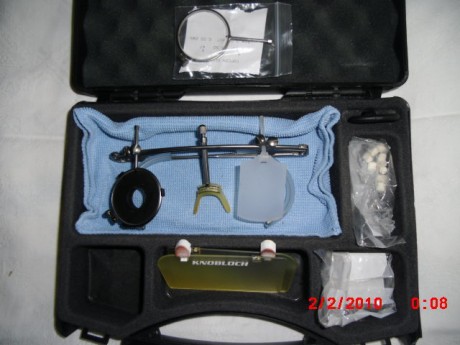 para todas pistolas. Material  titanium. 3x lentes diferentes ,diametro 37mm, iris,  mas segunda montura, 01