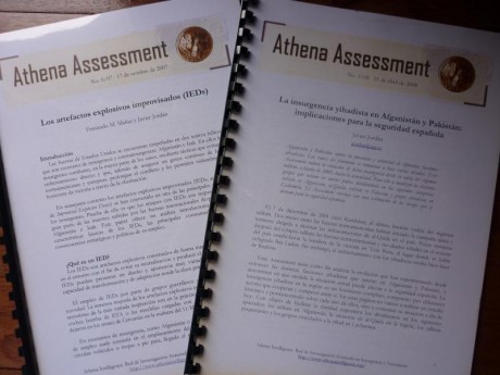 Cuadernos de inteligencia, vendo 6 cuadernos de "Athena Intelligence Journal" (red de investigacion 00