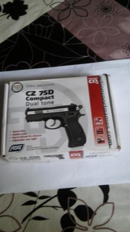 Cambio pistola cz 75 compact por Pistola GAMO PT-85 BLOWBACK o similar que corra el carro al diparar, 12