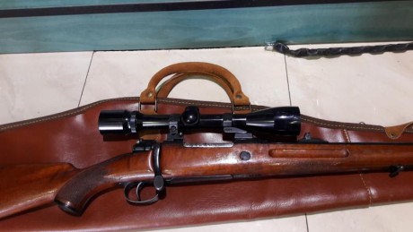 Mitica arma de factura nacional. De una robustez y precision que asombran. Tan solo minimas marcas de 02