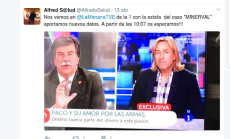 Buenos días, soy el periodista que investigó a Paco Sanz, y cuya investigación se presentó en Antena 3 40
