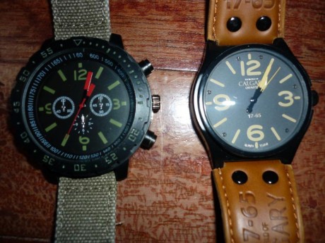 Vendo estos 2 relojes de inspiracion militar
El primero es un Calgary "Alpha Team" de cuarzo, 00
