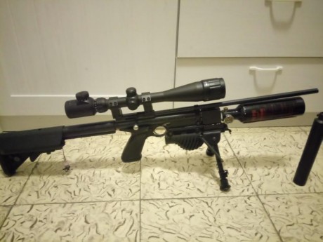 Buenos días. 
A ver como explico esto, por empezar con otro proyecto vendo lo que en su día fue una Crosman 02