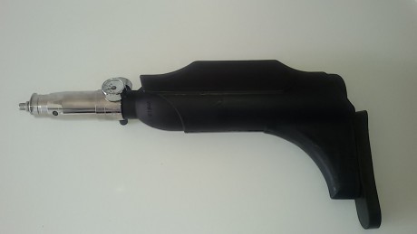 Vendo deposito de 380 cc +válvula reguladora tarada a 1100psi+ culatin  todo para gunpower  por 175€
Lo 00