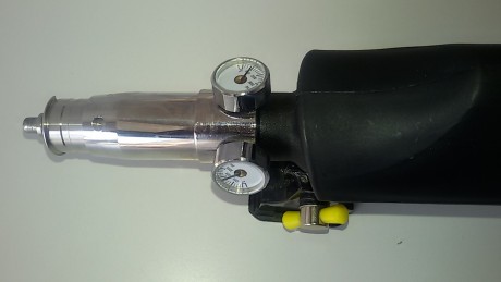 Vendo deposito de 380 cc +válvula reguladora tarada a 1100psi+ culatin  todo para gunpower  por 175€
Lo 10