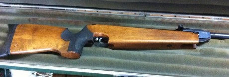 Tengo a la venta un HW55 Champ. Se considera una de las mejores armas para disparar a 10 metros.

Está 11