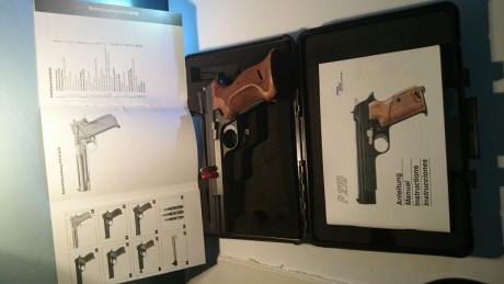   VENDO SWISS ARMS P210 5 LS 9mm PB , "HEAVY FRAME" . TIENE CAÑON DE 6 PULGADAS , ES LA "SUIZA" 01