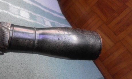 El visor tiene los marcajes:
K

D.R.G.M

Dr. Walter Gerard

Charlottenburg

Y el nº 36611, como se ve 01