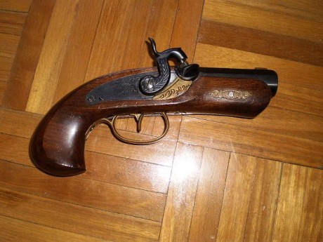 pistola derringer philadelphia 
fabricante ardesa
calibre 45 bola del 440
precio 100 €
esta en madrid
portes, 00