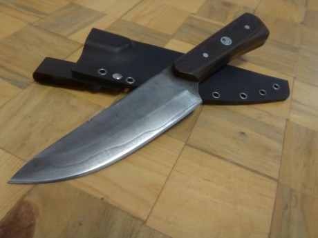 26cm de longitud total
15cm de hoja
4mm de grosor
Empuñadura de ziricote
Funda de kydex con clip para 02