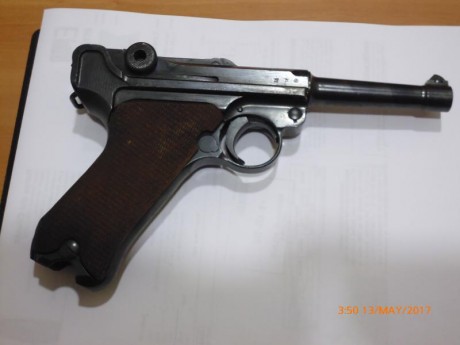  VENDIDA  pistola Luger modelo P 08 del año 1937, de 9 mm parabellum, con todos los números coincidentes, 02
