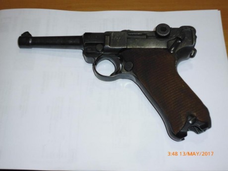  VENDIDA  pistola Luger modelo P 08 del año 1937, de 9 mm parabellum, con todos los números coincidentes, 01
