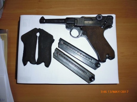  VENDIDA  pistola Luger modelo P 08 del año 1937, de 9 mm parabellum, con todos los números coincidentes, 00