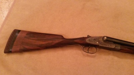 Vendo escopeta Victor Sarasqueta modelo 208, cañones de 70ctms. de acero Bristadarun, muy grabada, gatillo 11