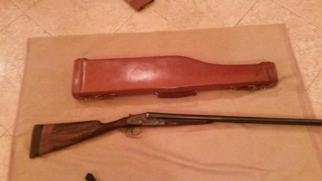 Vendo escopeta Victor Sarasqueta modelo 208, cañones de 70ctms. de acero Bristadarun, muy grabada, gatillo 20