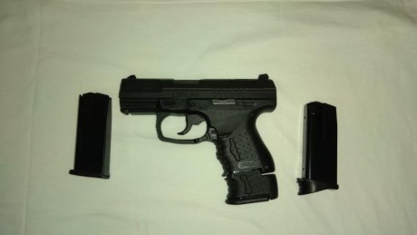 VENDO WALTHER P99 COMPACT CALIBRE 9 PB EN PERFECTO ESTADO. SE ENTREGA CON MALETÍN DE TRANSPORTE, ACCESORIOS 12