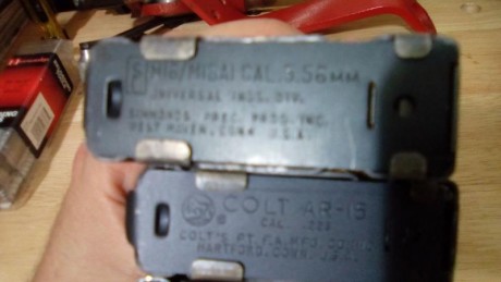 Vendo tres cargadores de 20 disp. VALIDOS PARA LOS AR15 DEL 222 Y 300 BLK
Dos marca Colt y uno universal 00