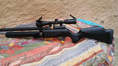 Cabina cometa v 10 del 5, 5 con bomba hill dos cargadores multitiro y visor leapers ugt 3-9x40. Aceptaria 02