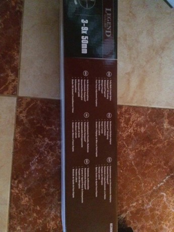 bushnel 3-9x50 nuevo ni una marca, comprado del año pasado, se ha utilizado para centrar el rifle pero 02
