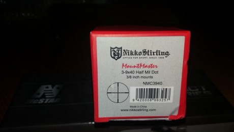 Vendo estos dos visores nuevos un niko 3x9x40 y un necstar chiquitin muy chulo,ambos nuevos sin usar.los 02