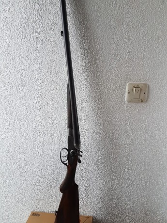 Vendo escopeta paralela, marca DANOK BAT, calibre 16 de martillos exteriores de 1 y 5 estrellas, 10 y 02