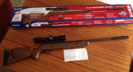 Pongo a la venta mi crosman nitro venom calibre 5,5 funciona perfectamente 1 año de uso, apenas se ah 00
