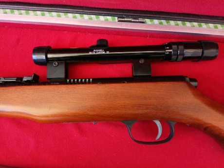 Hola a todos. 

Necesito un poco de ayuda para identificar esta carabina del 22lr y saber que valor aproximado 22