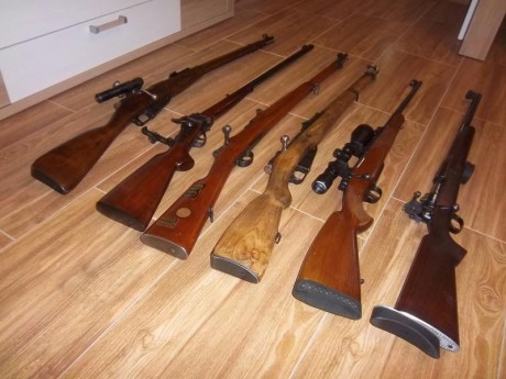Vendo por no usar

Mosin Nagant ruso de francotirador fabricado en 1942; numeración
coincidente en el 01