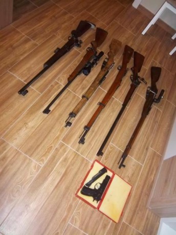 Vendo por no usar

Mosin Nagant ruso de francotirador fabricado en 1942; numeración
coincidente en el 00