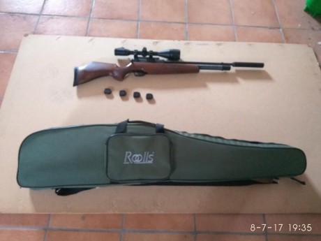 Vendo bsa bucaner se del 5.5 en perfecto estado y regulada. 
-Carabina  360€
-Vispr leapers 6-24x50  150€
-Regulador 02