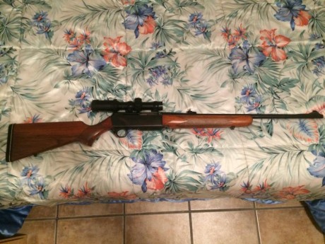 Buenas a todos.
Me ofrecen un Fn Browning BAR I en calibre 30-06 con 2 cargadores+funda+Visor de batida 100