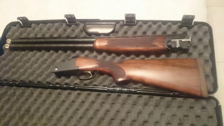 Vendo esta lanber superpuesta calibre 12-70. 
Expulsores automáticos gatillo único y selector de tiro. 00