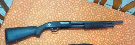 Cambio Maverick 88 en buen estado, cañón cilíndrico creo que de 47cm.
Cambiaría por carabina del 22 tipo 00