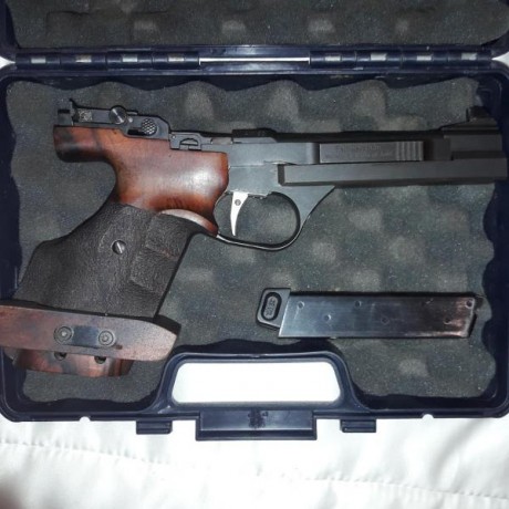 Por dejar el tiro vendo la pistola, está en perfecto estado, se entrega también una cacha laminada Rinks 02