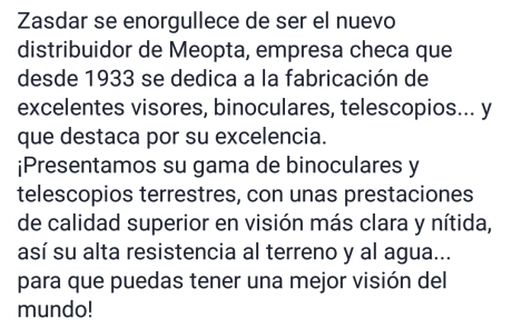 Alguien sabe quien es el actual distribuidor nacional de meopta.ya que aguirre ya no es.pero no se quien 10