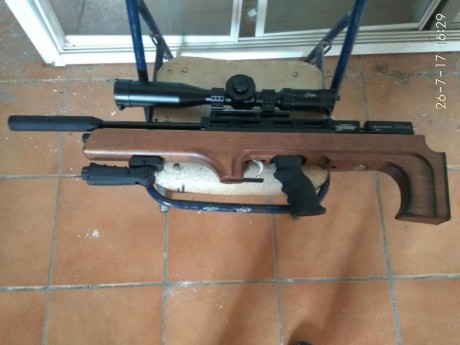 Hola aquí les dejo una foto de mi nueva csrabina. La he recibido hoy y nada  más que le he puesto el visor 00