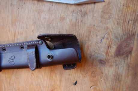 Vendo Cudeman JJSK 2 en acero Böhler n695, micarta marrón con separadores negros, funda de cuero marrón 10