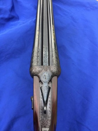 Vendo paralela calibre 12, Antonio Madariaga (IRU),71cm de cañón, cañones demibloc,gatillo articulado, 02