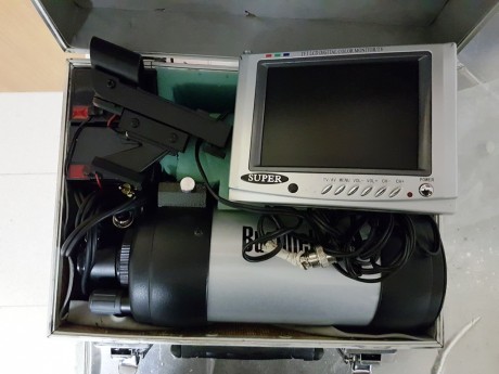 Vendo visor con camara fija,y pantalla TV, especial para carabina Match y carabina ligera,con maletin 00