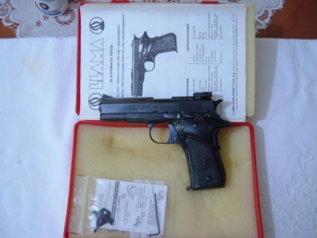 Vendo LLAMA XV, cal. 22 guidada en F en perfecto estado. La adaptación de la mira  micrométrica y punto 00