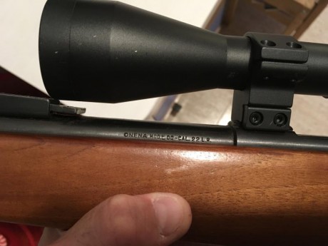 Vendo estupenda carabina ONENA 500 del 22 Lr
Como se puede ver en las fotos, está en un estado excelente, 11