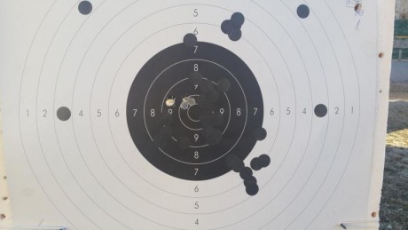 Buenos dias
Tengo una escopete saiga calibre 410 le he comprado un chokes estriado para bala  he estado 90