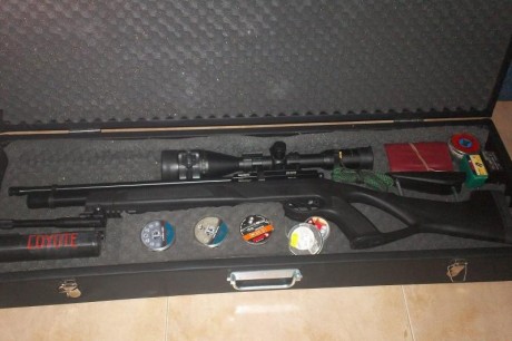 vendo carabina gamo coyote cal 5.5 tiene 8 meses por lo tanto esta en garantia su estado es como sacada 02